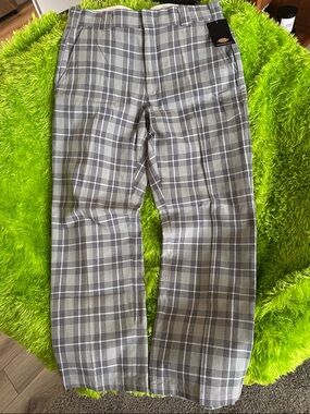 Dickies Gray Plaid Men’s Chinos
